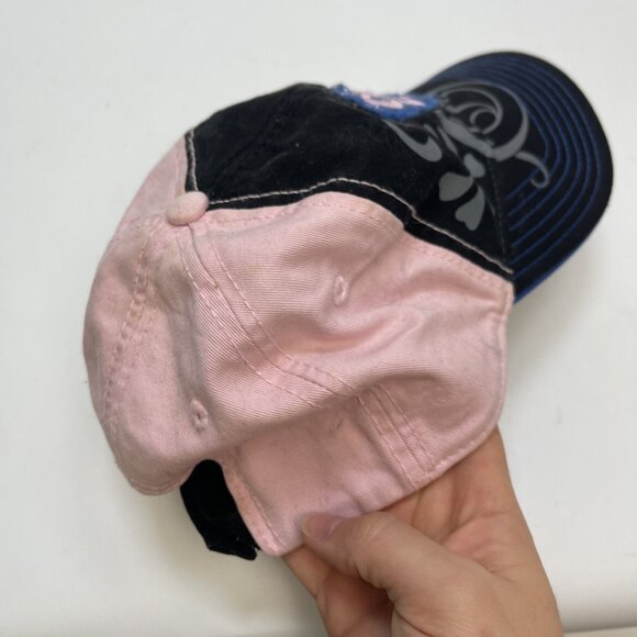 Y2K Coors Light Strapback Adjustable Hat Cap Beer Women Grunge Floral Goth Pink - Picture 10 of 13